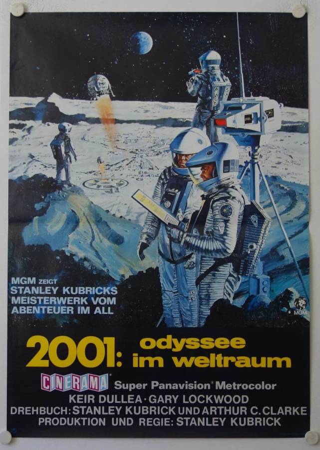 2001 - Odyssee im Weltraum originales deutsches A0-Filmplakat